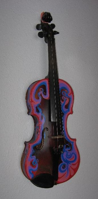 decorated violin